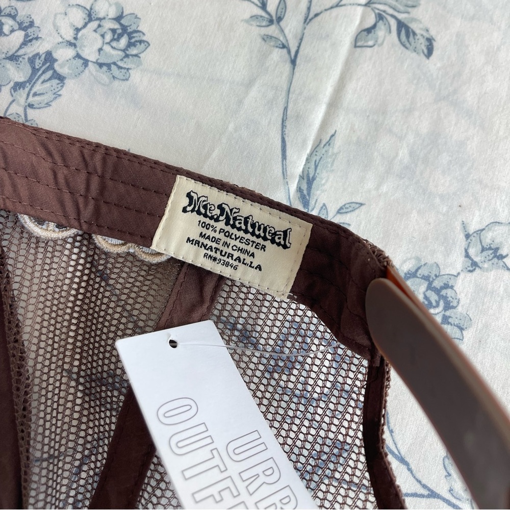 Urban outfitters cream and brown men’s hat - Picture 6 of 6
